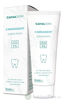 Cannaderm CANNADENT zubná pasta ošetrujúca 1x75 g