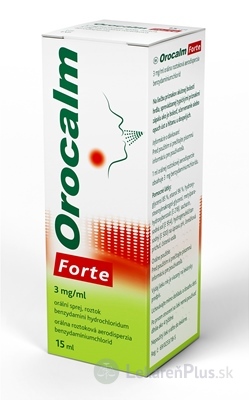 Orocalm Forte 3 mg/ml orálna roztok. aerodisperzia aer ors 88 vstrekov (fľ.HDPE s dáv.pumpou) 1x15 ml