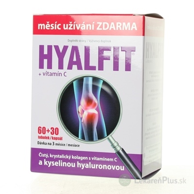 HYALFIT + vitamín C cps 60+30 zadarmo (90 ks)