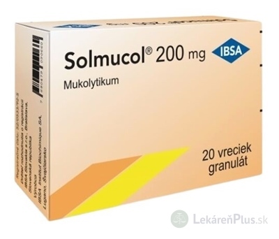 Solmucol 200 mg gra 1x20 vrecúšok