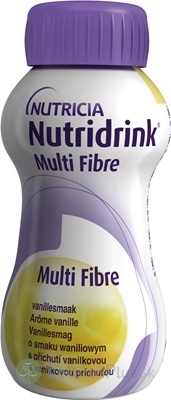 NUTRIDRINK MULTIFIBRE vanilková príchuť 4x200 ml