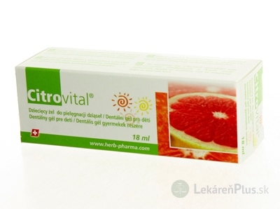 Citrovital Dentálny gél pre deti 1x18 ml