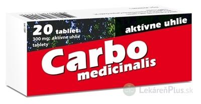 Carbo medicinalis tbl 300 mg (blis.Al/PVC/PVDC) 1x20 ks