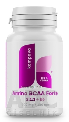 kompava Amino BCAA Forte + B6 cps 1x180 ks