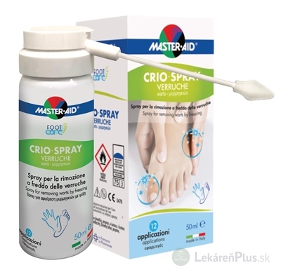 MASTER AID FOOT Care Kryosprej na odstránenie bradavíc zmrazením 1x50 ml