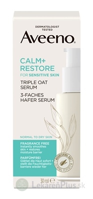 Aveeno CALM+RESTORE Triple oat serum pleťové sérum 1x30 ml