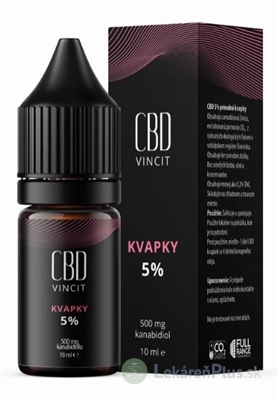 CBD Vincit kvapky 5% 1x10 ml