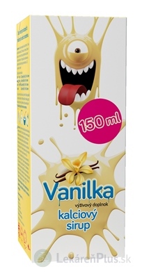 Kalciový sirup Vanilka, VULM 1x150 ml