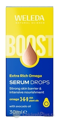 WELEDA Extra Rich Omega SERUM DROPS s omega 3-6-9, s avokádovým olejom 1x30 ml
