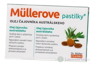 MÜLLEROVE pastilky OLEJ ČAJOVNÍKA AUSTRALSKEHO 1x24 ks