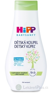 HiPP BABYSANFT Detský kúpeľ šetrný, s výťažkom z Bio mandlí (inov.2022) 1x350 ml