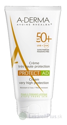 A-DERMA PROTECT AD CRÈME SPF50+ krém (koža so sklonom k atopii) 1x150 ml