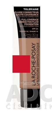 LA ROCHE-POSAY TOLERIANE MAKE-UP SPF25 15 korektívny make-up s ochranným faktorom 1x30 ml
