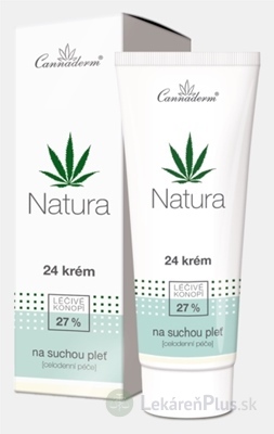 Cannaderm NATURA 24 krém celodenný, na suchú pleť 1x75 g