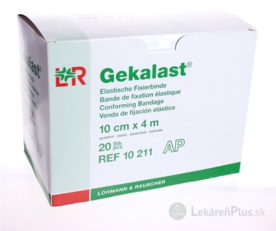 GEKALAST HYDROF. ELAST. FIXAČNÝ OBVAZ 10cmx4m 1x20 ks