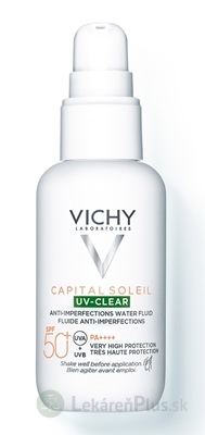 VICHY CAPITAL SOLEIL UV-CLEAR SPF50+ fluid proti nedokonalostiam pleti s ochranným faktorom 1x40 ml