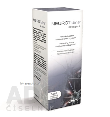 NEUROTidine 50 mg/ml perorálny roztok 1x250 ml