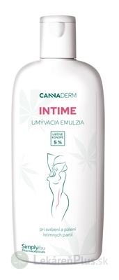Cannaderm INTIME umývacia emulzia na intímnu hygienu 1x200 ml