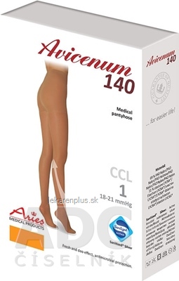 AVICENUM 140 Pančuchové nohavice veľkosť L, Normal, telové (inov.2020) 1x1 ks