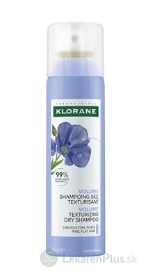 KLORANE SUCHÝ ŠAMPÓN pre objem a textúru vlasov na jemné vlasy bez objemu 1x150 ml