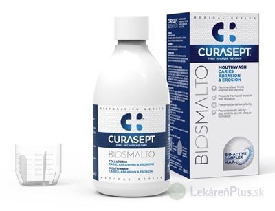 CURASEPT BIOSMALTO C.A.E. ústna voda proti zubnému kazu, abrázii a erózii 1x300 ml