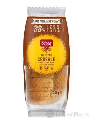 Schär MAESTRO CEREALE chlieb bezgluténový, viaczrnný, krájaný, 1x300 g