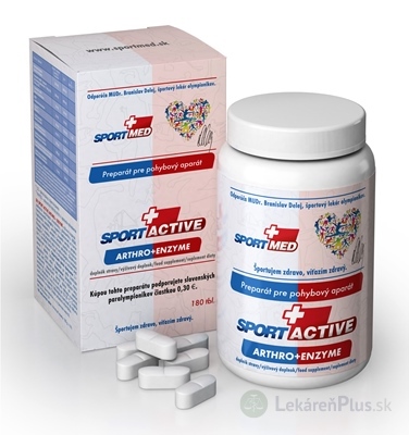 SPORTACTIVE ARTHRO+ENZYME tbl 1x180 ks