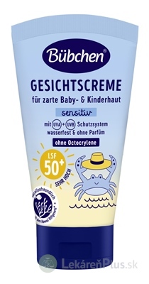 BUBCHEN BABY&KINDER KRÉM NA TVÁR OF50+ sensitiv krém na opaľovanie 1x50 ml