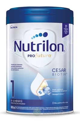 Nutrilon 1 Profutura CESARBIOTIK počiatočná dojčenská výživa (0-6 mesiacov) 1x800 g