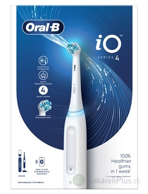 Oral-B iO SERIES 4 White elektrická zubná kefka + držiak + puzdro, 1x1 set