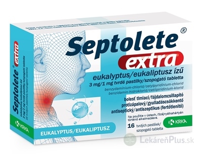 Septolete extra eukalyptus 3 mg/1 mg pas ord 1x16 ks
