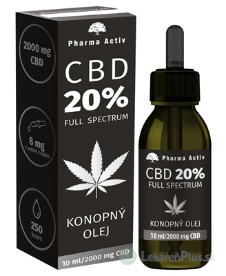 Pharma Activ CBD 20% Full Spectrum KONOPNÝ OLEJ 1x10 ml