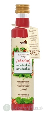 NaturProdukt Sirup Jahodový s medovkou 1x250 ml