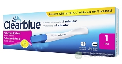 Tehotenský test Clearblue Rýchla detekcia 1x1 ks