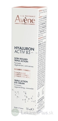 AVENE HYALURON ACTIV B3 Očný krém s trojitým účinkom 1x15 ml