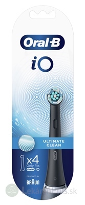 Oral-B iO ULTIMATE CLEAN Black čistiace náhradné hlavice 1x4 ks