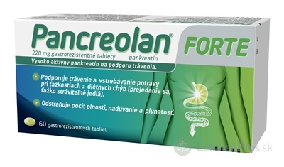 Pancreolan FORTE tbl ent 220 mg (blis.PVC/PVDC/Al) 1x60 ks