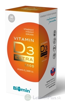Biomin VITAMIN D3 EXTRA 5600 I.U. cps 1x30 ks