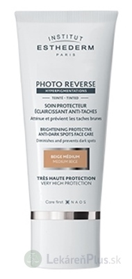 ESTHEDERM PHOTO REVERSE MEDIUM BEIGE krém na tvár, tónovaný, slnečná starostlivosť 1x50 ml