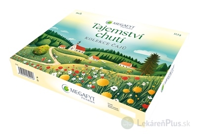 MEGAFYT Kazeta Tajomstvo chutí kolekcia čajových zmesí (6 druhov po 5 vrecúšok) (30 vrecúšok) 1x57,5 g