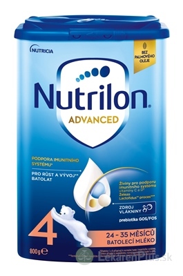 Nutrilon Advanced 4 batoľacia mliečna výživa v prášku (24-35 mesiacov), (nová receptúra, 2025) 1x800 g