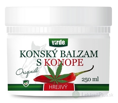 VIRDE KONSKÝ BALZAM S KONOPOU hrejivý 1x250 ml