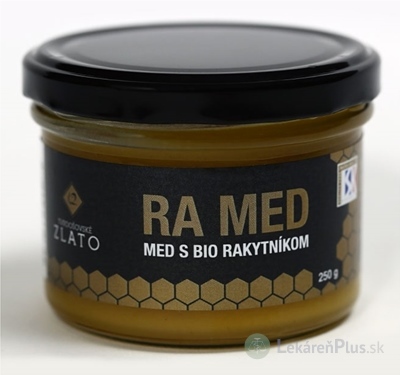 T.ZLATO RA MED - MED S BIO RAKYTNÍKOM pastovaný, 1x250 g