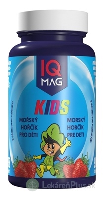 IQ MAG KIDS Morský horčík tbl pre deti, s jahodovou príchuťou 1x90 ks