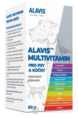 ALAVIS MULTIVITAMÍN pre psy a mačky prášok 1x60 g