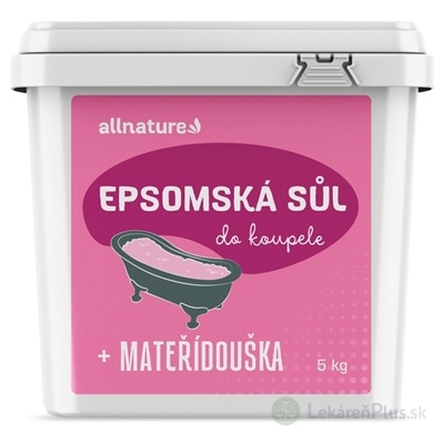 Allnature Epsomská soľ Materina dúška do kúpeľa 1x5 kg
