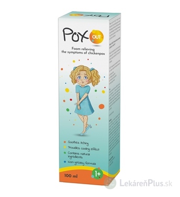PoxOUT pena na zmiernenie príznakov ovčích kiahní 1x100 ml