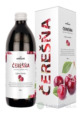 nefdesanté ČEREŠŇA šťava, s vitamínom C, 1x500 ml