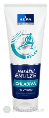 ALPA SportStar EMULZIA MASÁŽNA CHLADIVÁ relax - po výkone 1x210 ml