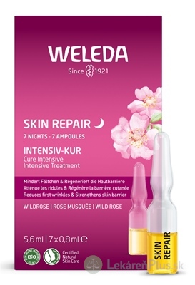WELEDA Skin Repair 7 dňová Intenzívna kúra divoká ruža, ampuly (po 0,8 ml) 1x7 ks